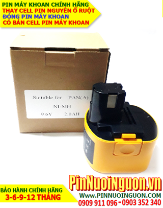Pin máy khoan PANASONIC-A 9.6V-2.0AH (2000mAh) Pin sạc NIMH, NGUYÊN KHỐI VỎ HỘP| Bảo hành 6 tháng